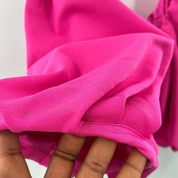 Zara pink fushia blouse puff sleeve size XS - Picture 4 of 8